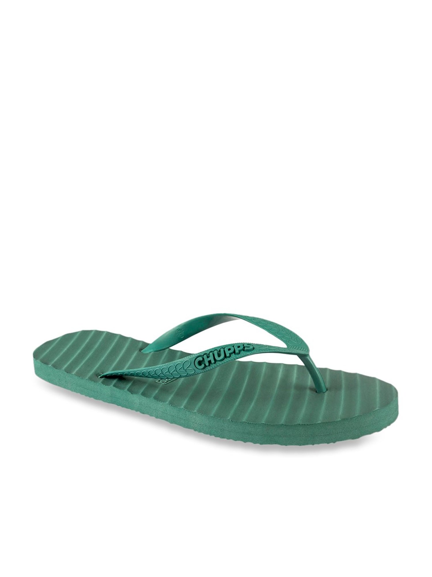 Chupps Women's Green Flip Flops