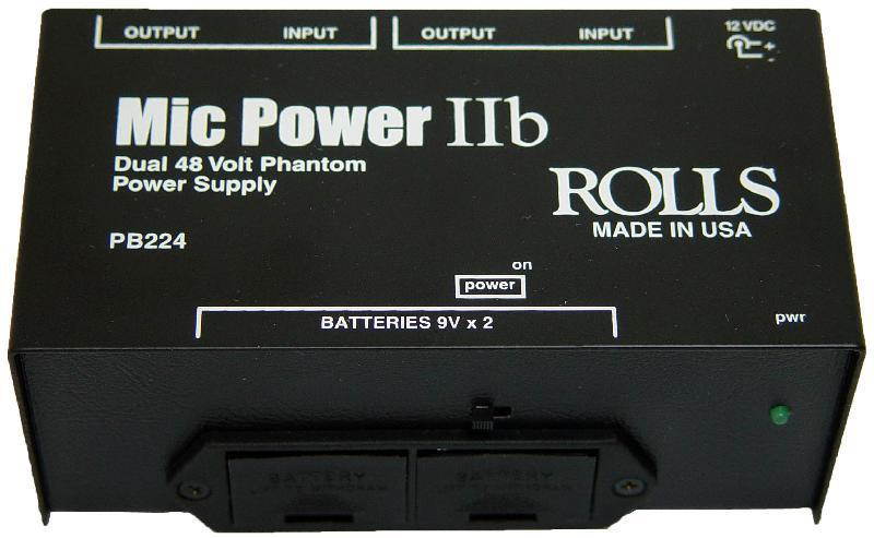 Rolls Corporation PB224 Dual Battery Powered Phantom Adapter
