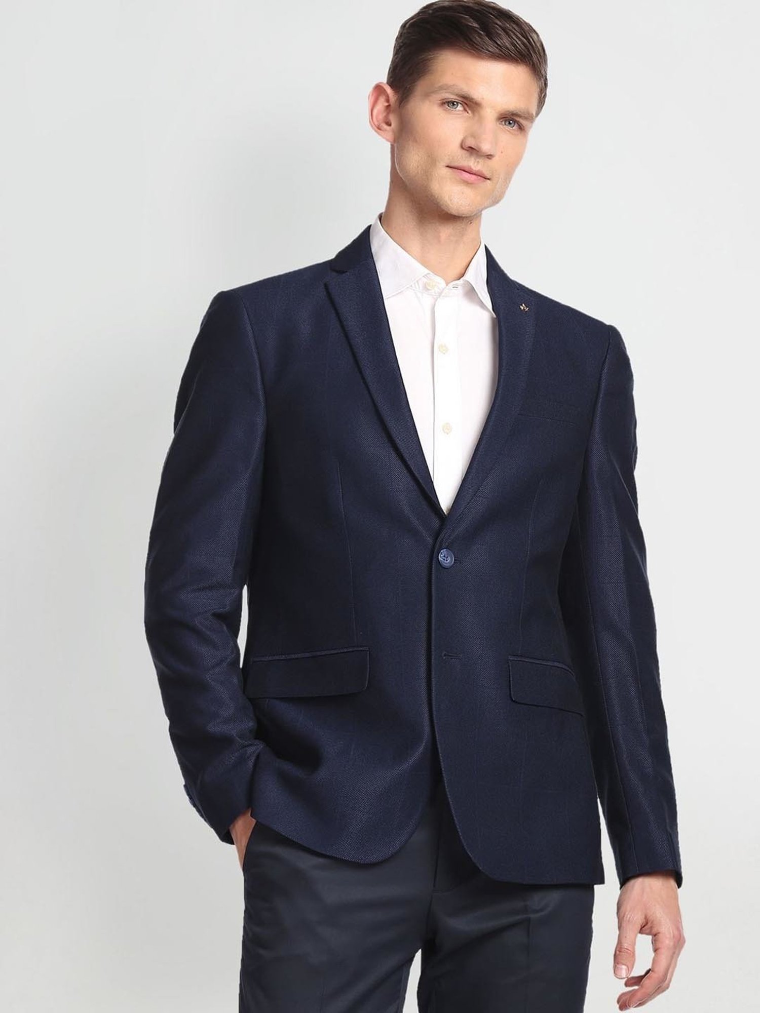 Arrow Blue Regular Fit Blazer