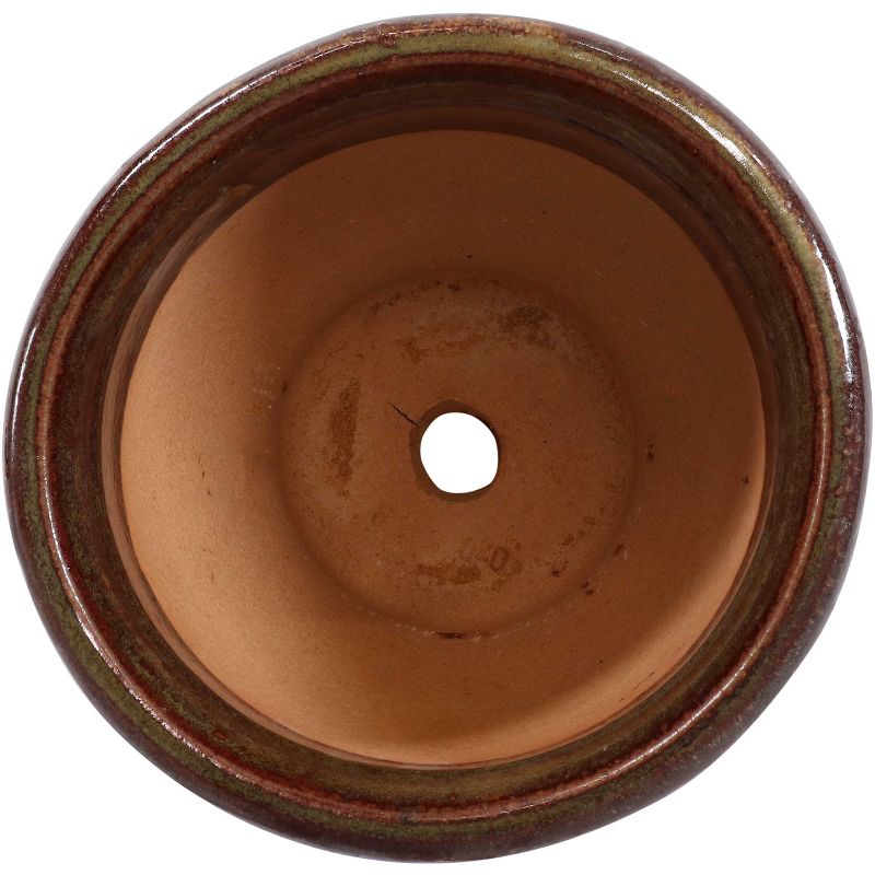 The HC Companies Cascade 13 Inch Round 23 Inch Tall Self Watering Indoor/Outdoor Flower Planter Pot with Soil Saver Liner and Drain Plug, Glossy White