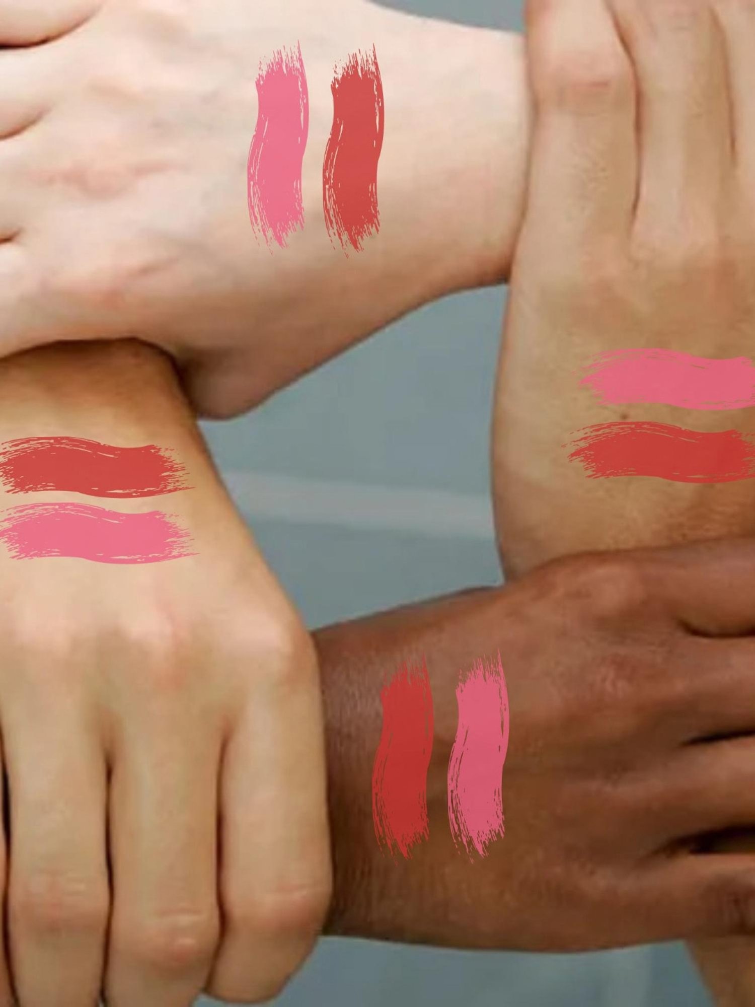 KINDED Liquid Lip Colour 01 Barbie Pink & 03 Vermilion Red Combo