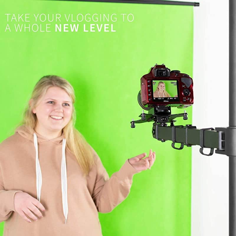 Universal VESA Adapter Bracket Kit for DSLR Cameras/Camcorders, 1/4 inch Mount, Photo and Video Shooting, Attaches to Monitor Stands for Overhead Placement, 75x75mm and 100x100mm, MOUNT-V00CAM