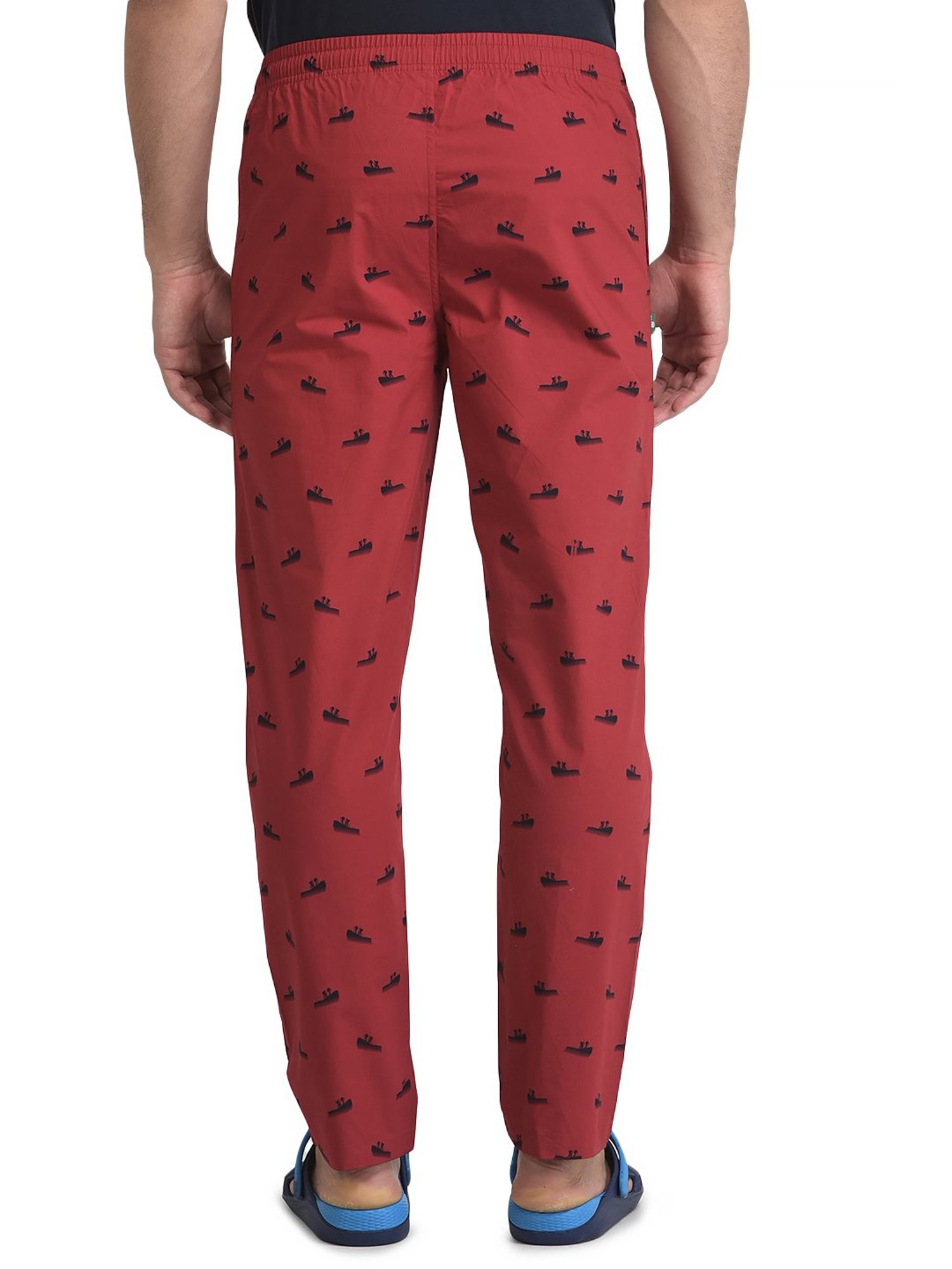 Woodland Dark Red Printed Pyjamas