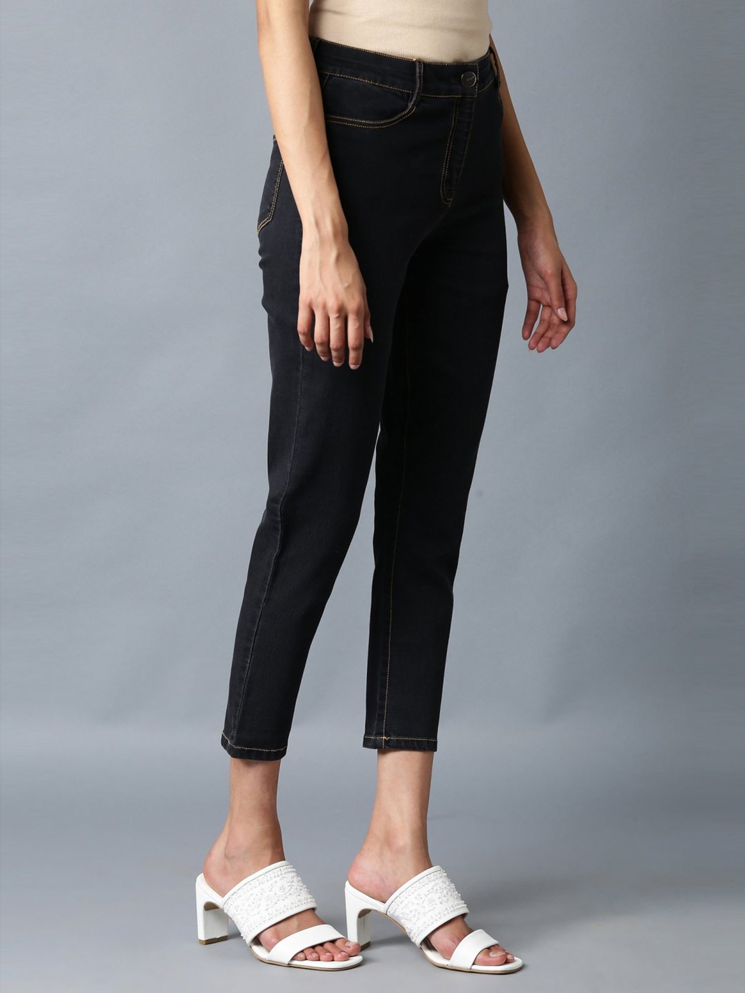 Elleven from Aurelia Slate Grey Slim Fit Jeans