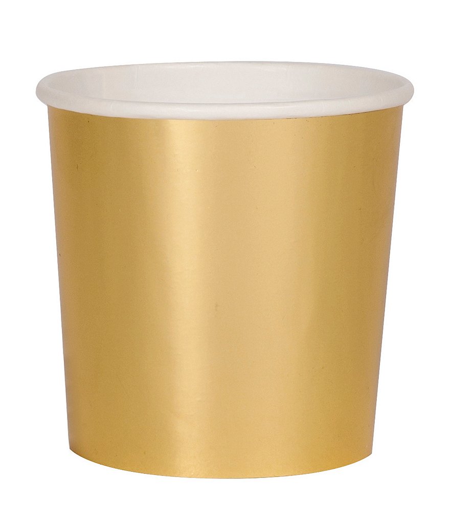 Meri Meri 8-Pack Gold Party Tumbler Cups