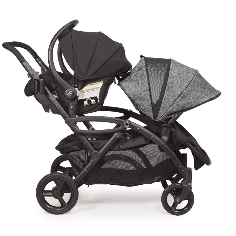 Contours Options Elite Tandem Double Stroller - Graphite