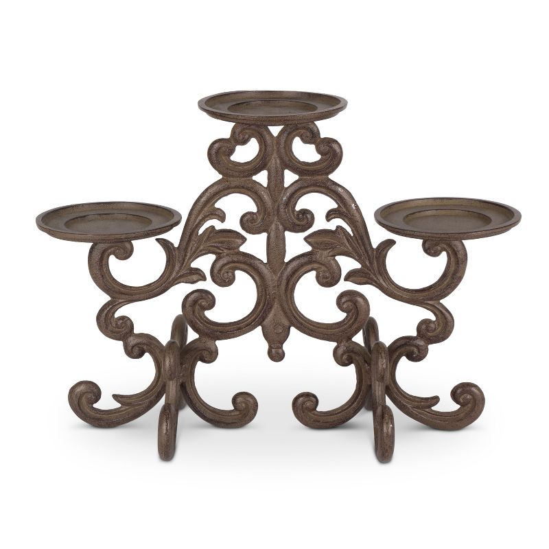 GG Collection GG Collection Acanthus 3-Light Candle Holder