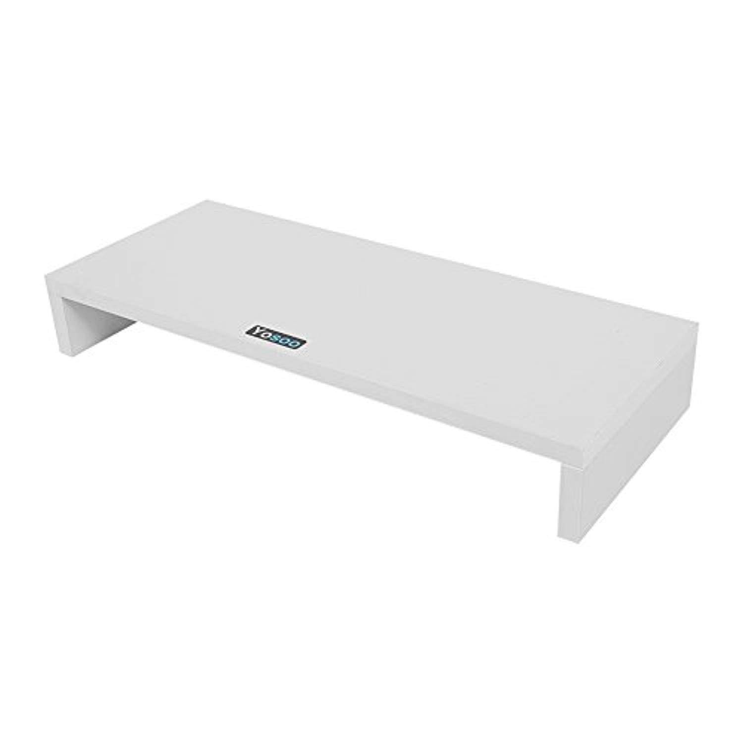 monitor stand riser,computer monitor riser desk table led tv stand shelf laptop stand and desk organizer with keyboard storage