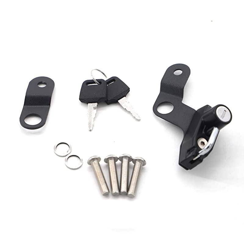 Helmet Lock Anti-Theft Helmet Security Lock for Suzuki GSX1300R Hayabusa 2008 and Newer-Black