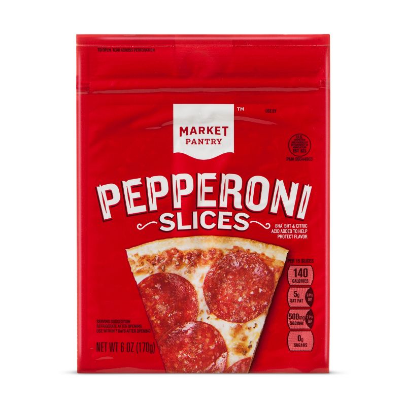Pepperoni Slices - 6oz - Market Pantry™