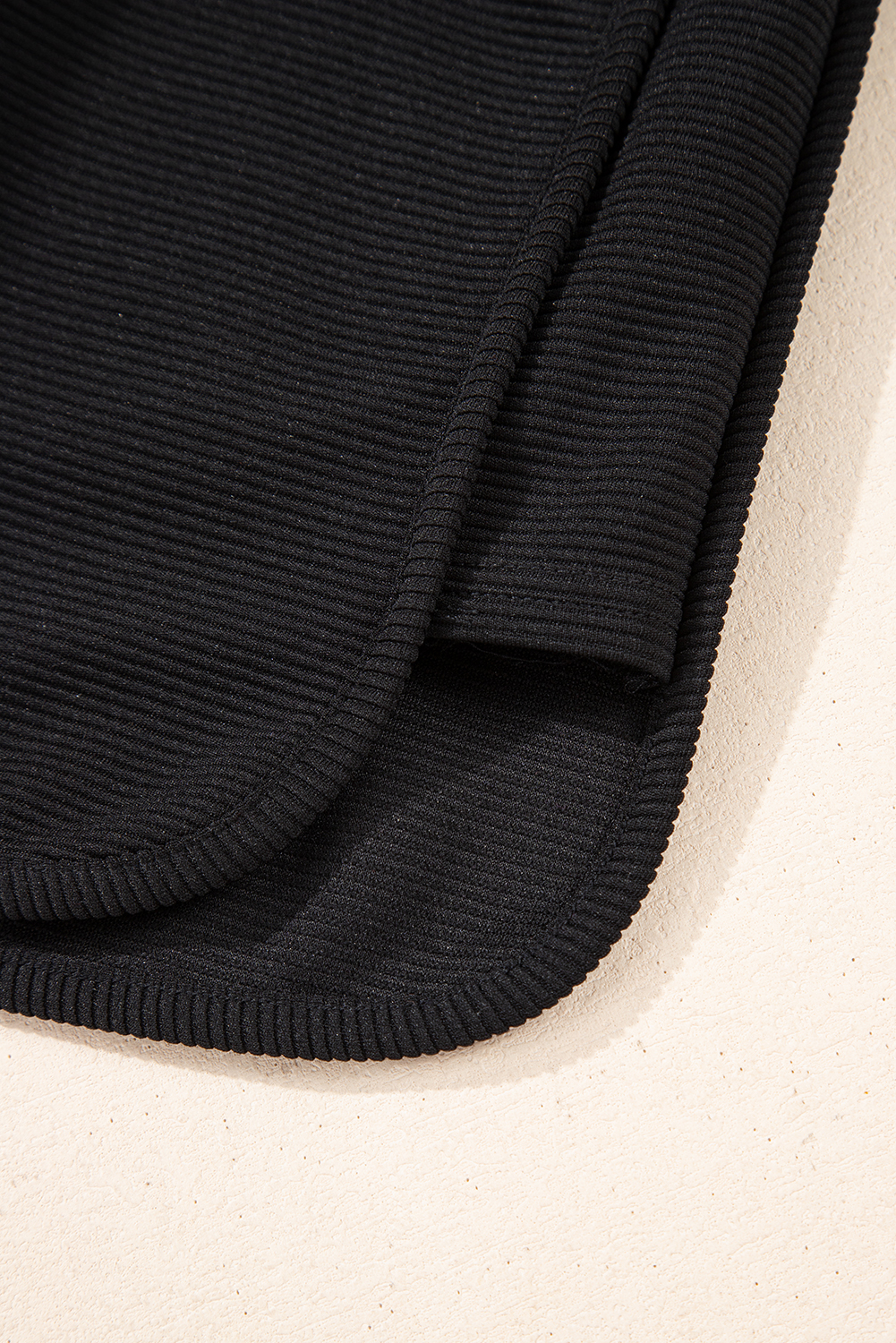 Skobeloff Textured Ruffle Split Top and Drawstring Shorts Set