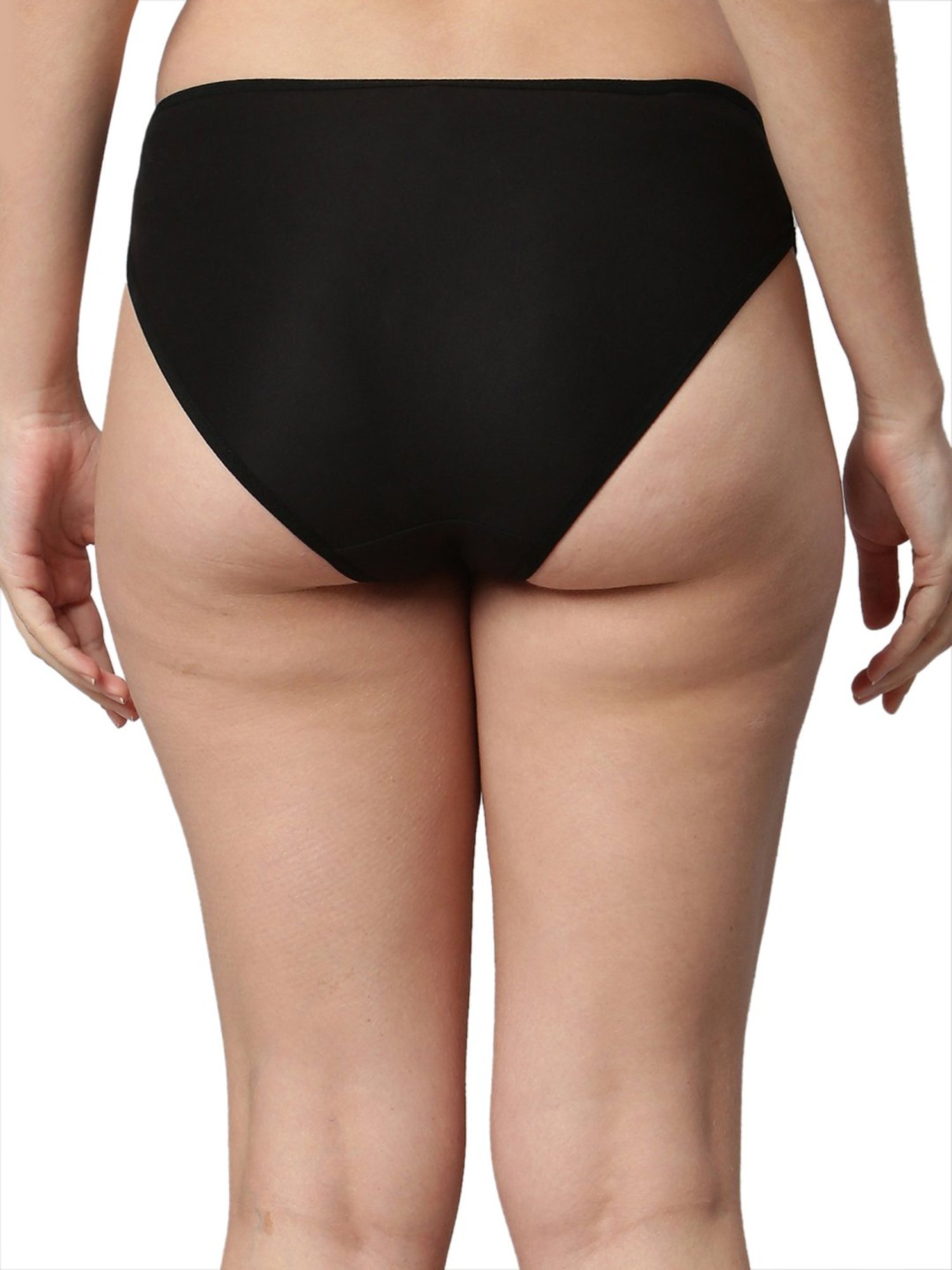 Cukoo Black Lace Work Hipster Panties - Pack Of 3