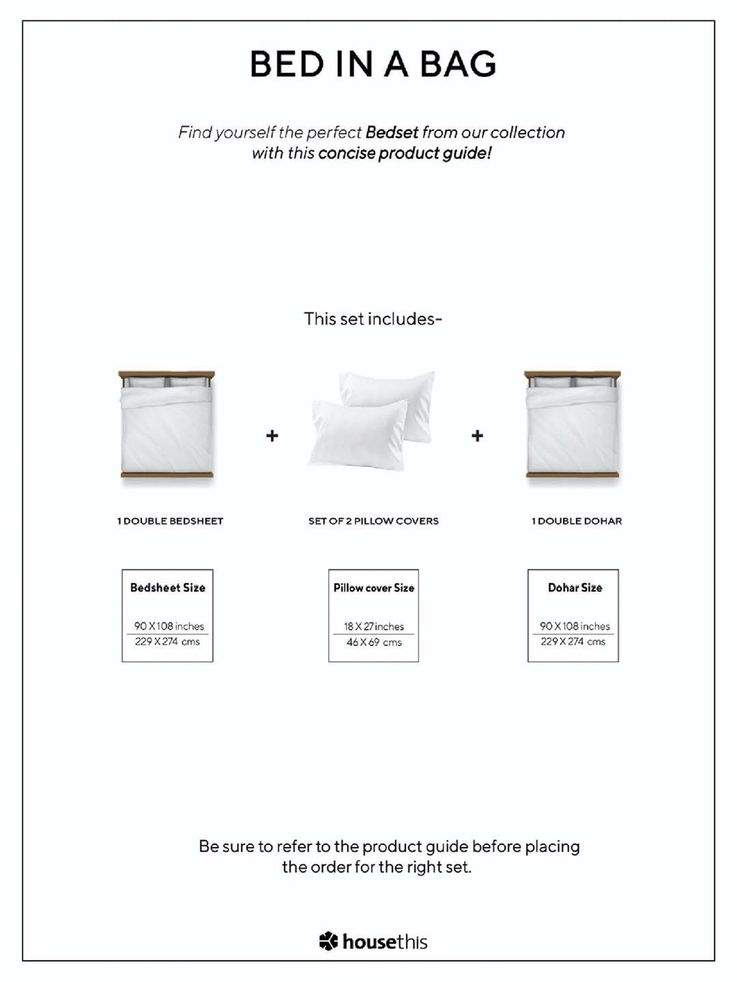 House This Kullu Patti Blue 150 TC Cotton Double Bedsheet Set