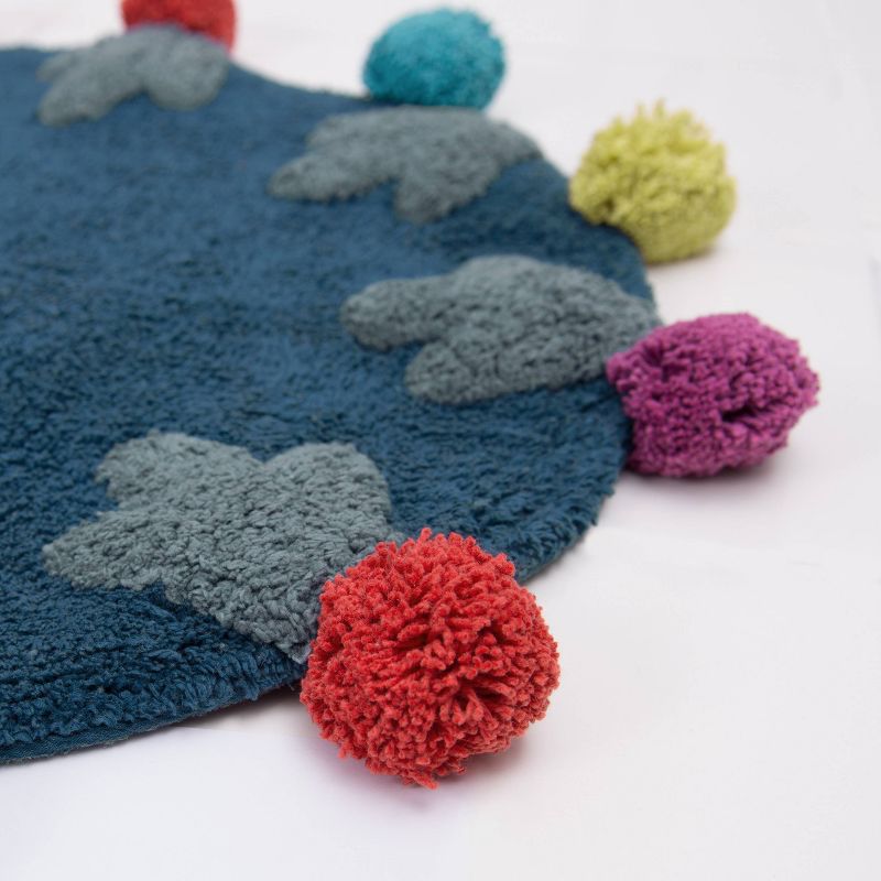 Llamas Bath Rug Blue - Allure Home Creations