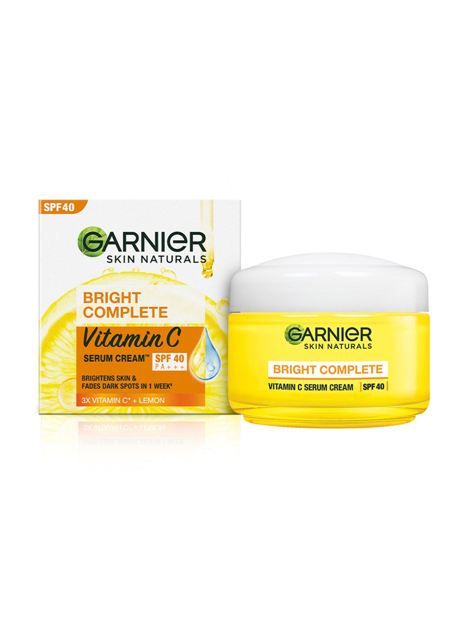 Garnier Bright Complete Vitamin C SPF 40 PA+++ Serum Cream - 45 gm
