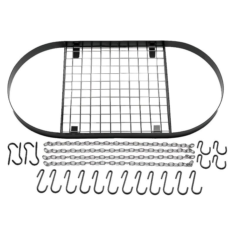 Range Kleen Oval Hanging Pot Rack - Black