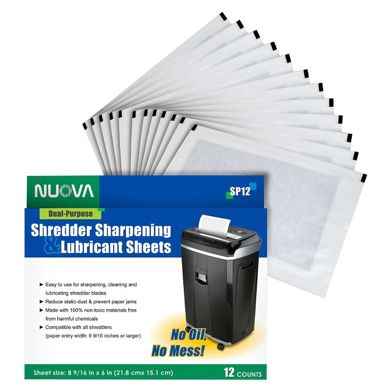 Aurora Nuova Shredder Sharpening & Lubricant Sheets 12ct