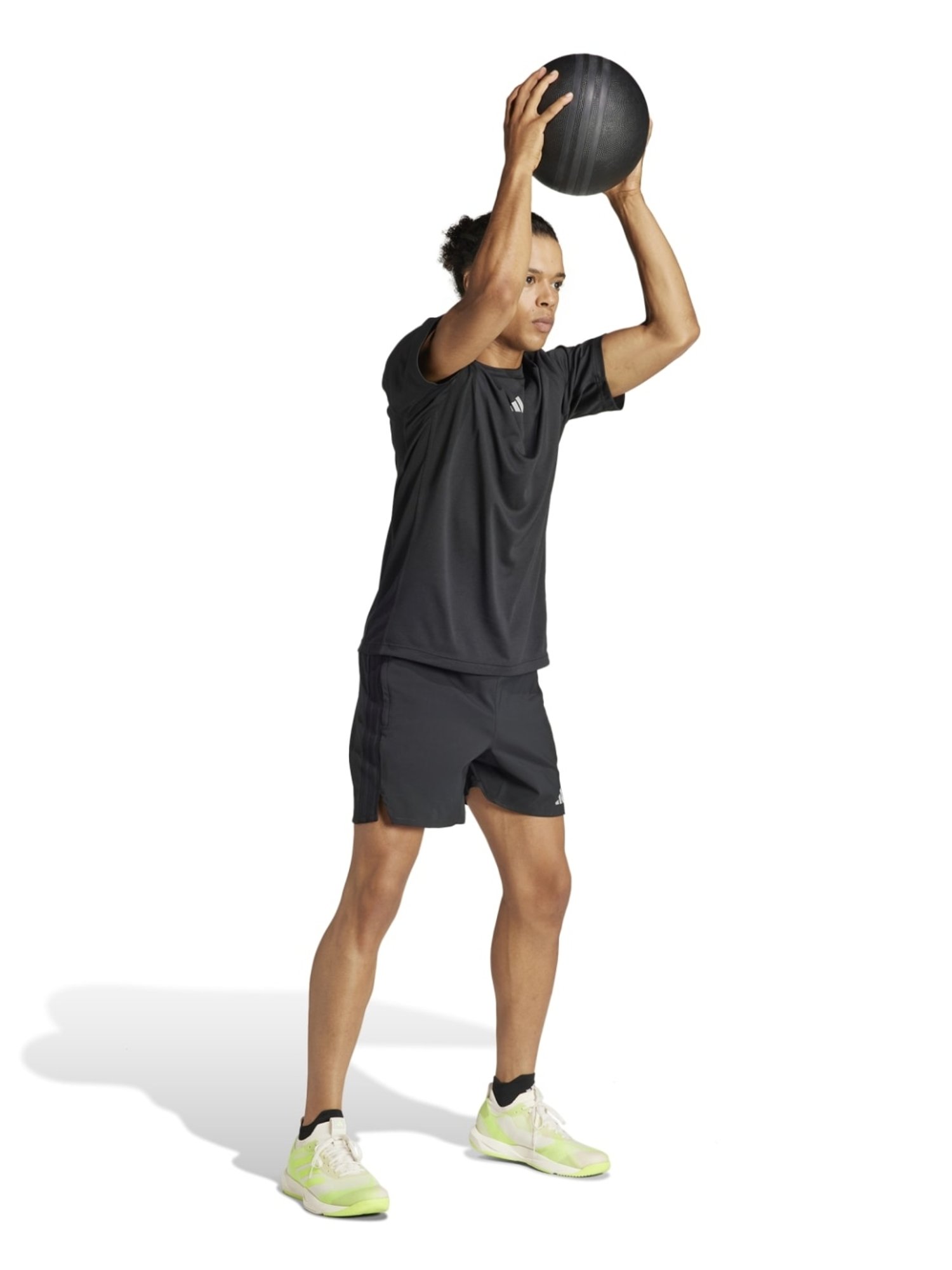 Adidas Black Regular Fit Sports T-Shirt