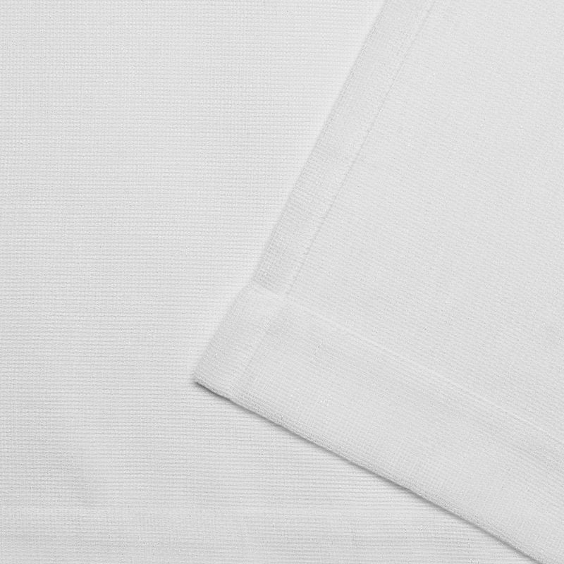 120"x54" Miami Semi Outdoor Sheer Curtain Panel White - Exclusive Home