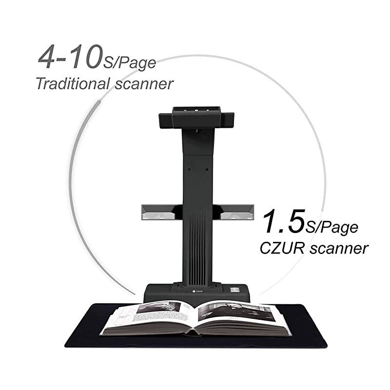 ET16P Professional Document Camera Scanner with 2nd Gen Laser CurveFlattening Tech Perfect for Bound Documents amp Books Smart OCR for Mac and Windows