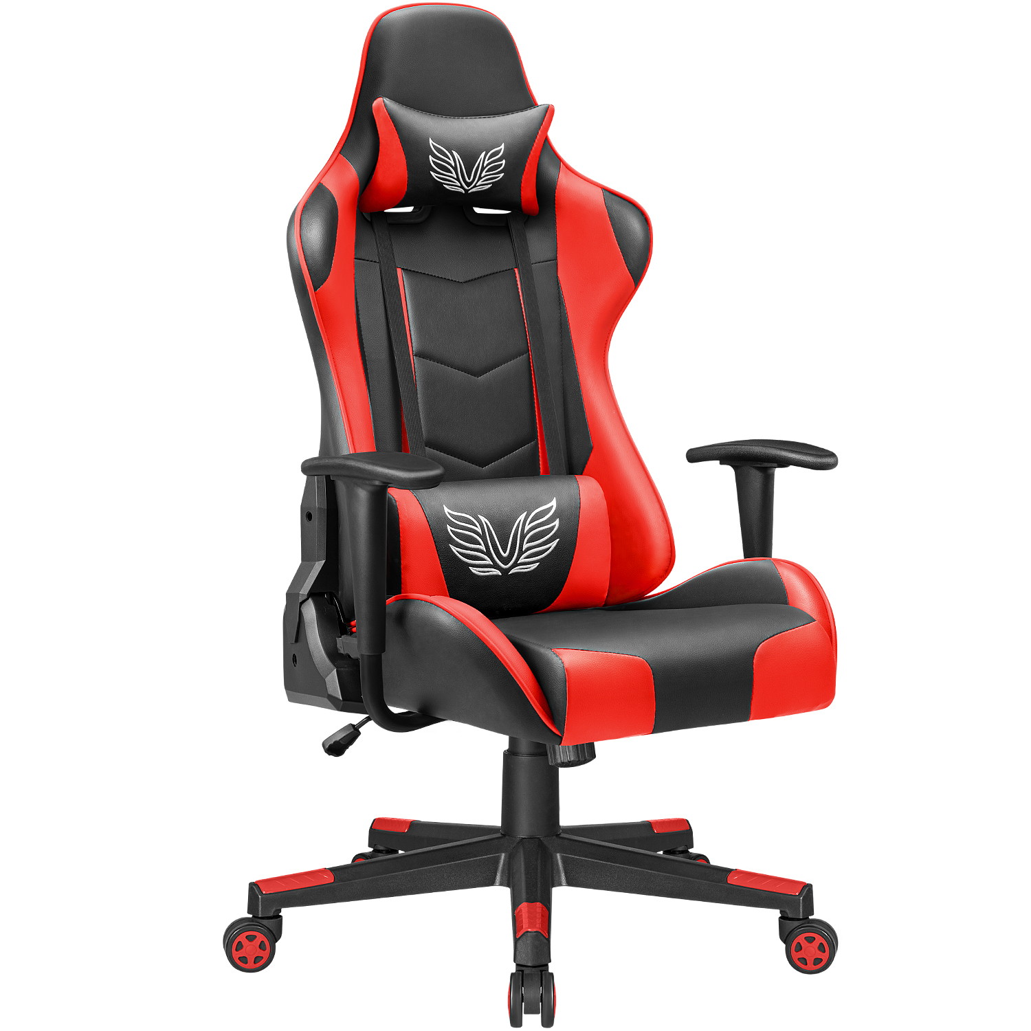 Homall Gaming Chair High Back Adjustable Height Racing Style Computer Chair with Headrest and Lumbar Support (Blue)