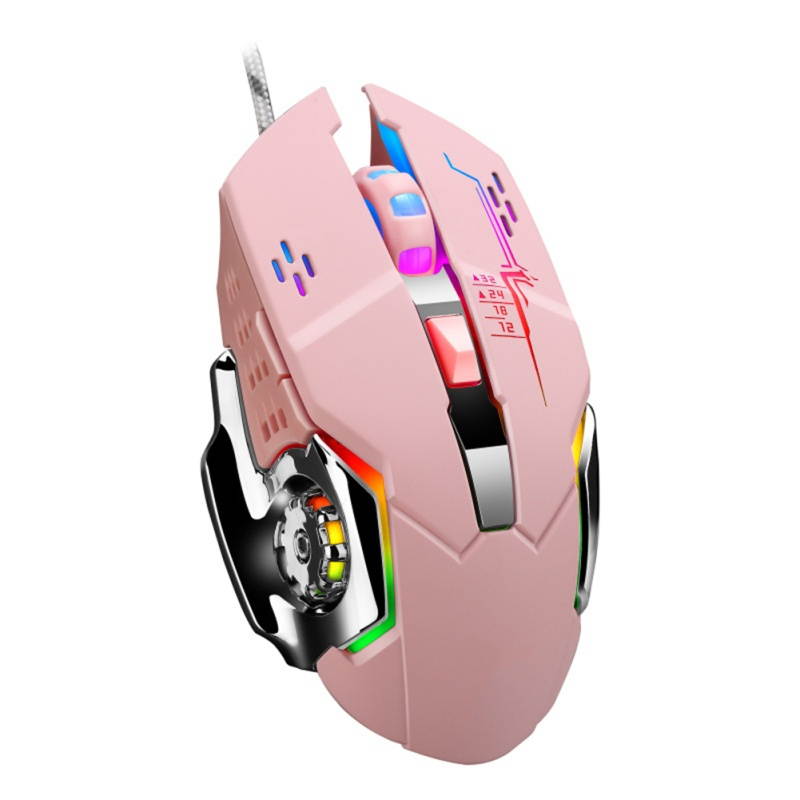 X3 Universal Wired Metal RGB Light Gaming Mouse for Desktop Computers/Laptops