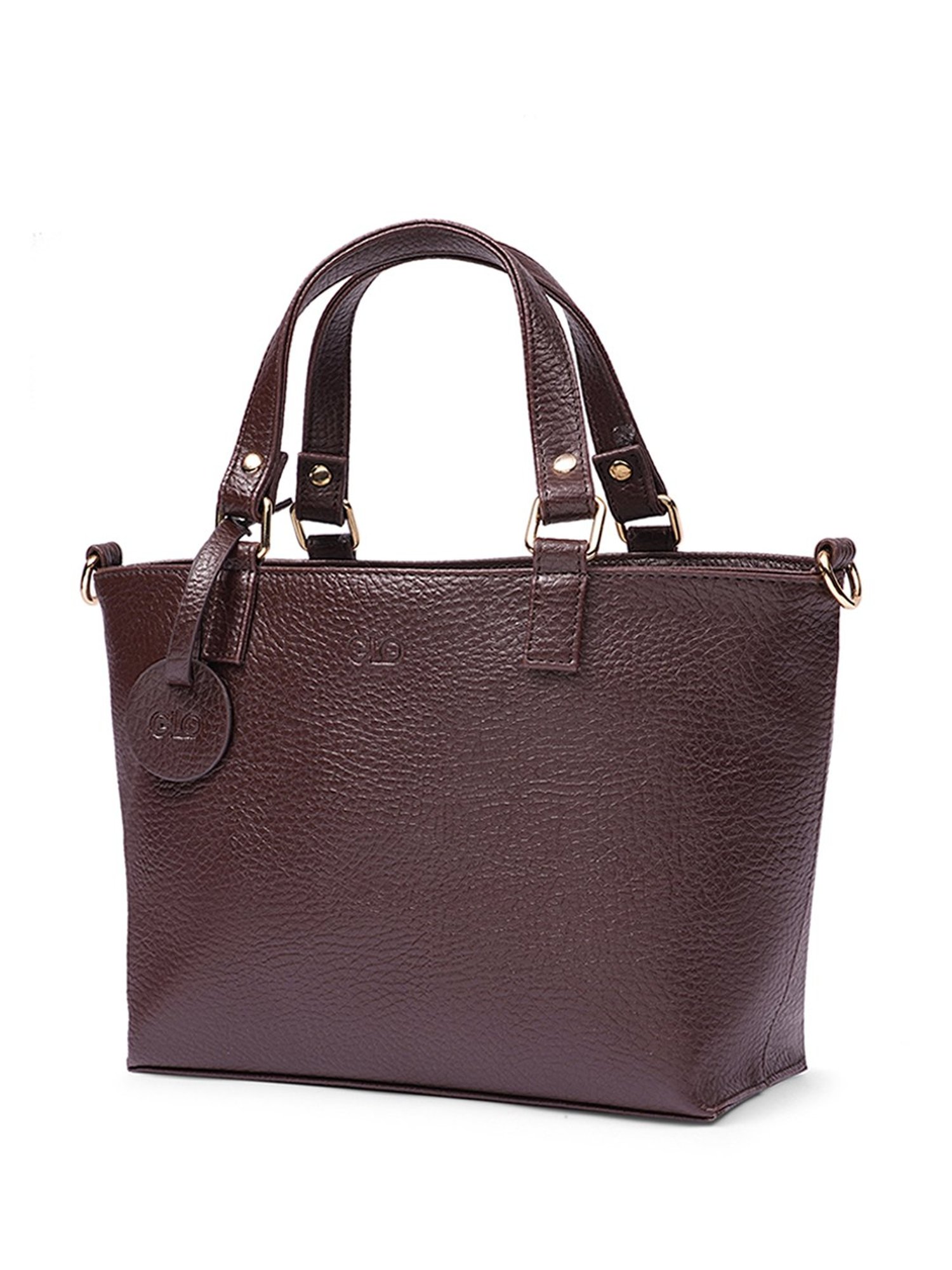 Glo By Globus Brown Textured Small Tote
