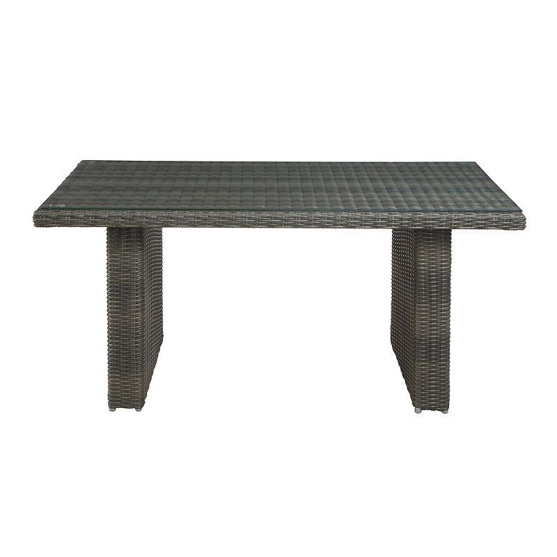 Asti 6pc Wicker Outdoor Seating Set - Gray - Alaterre Furniture