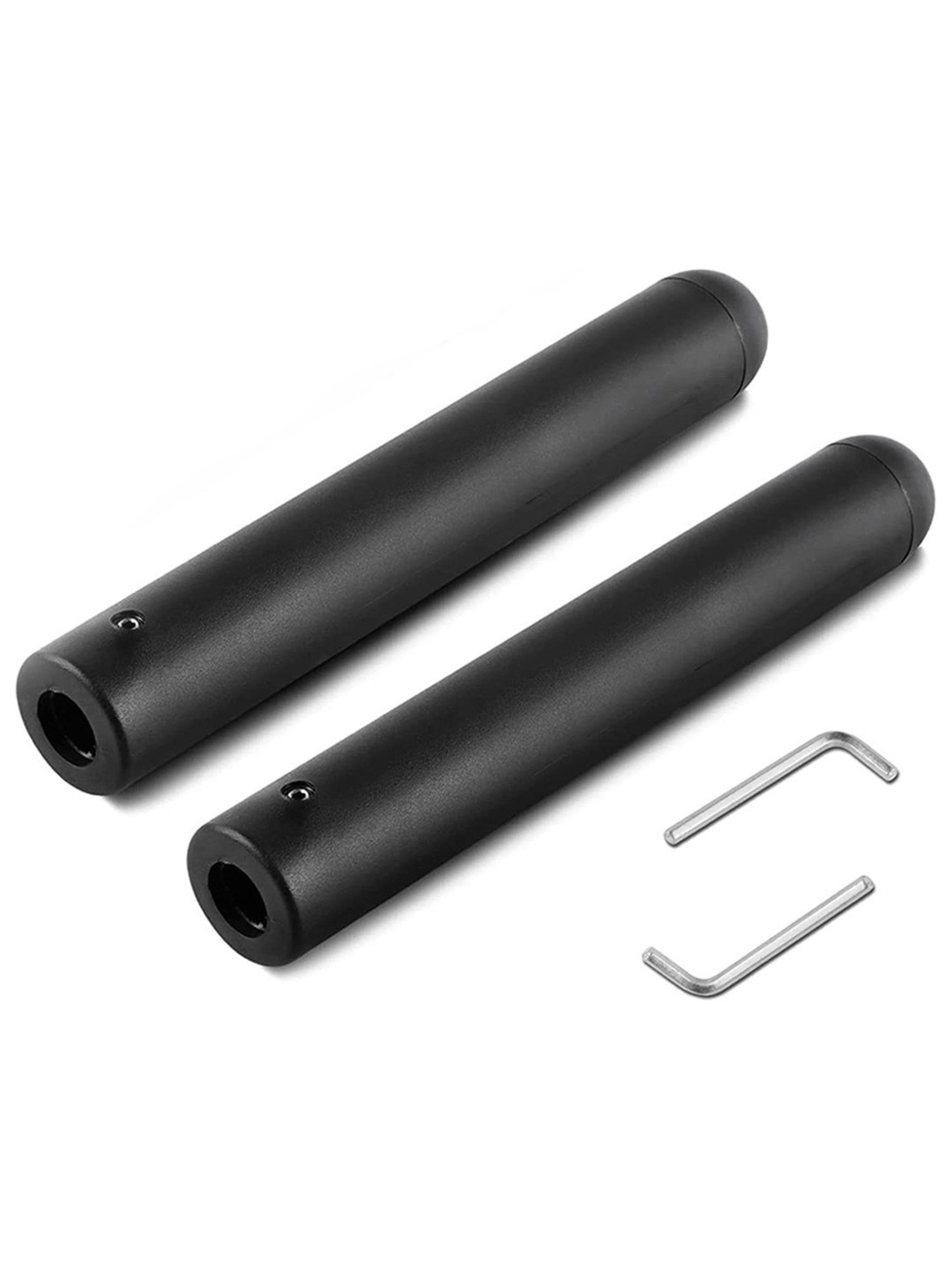 B Fit 2 Piece Nylon Adapter Sleeve 8", Convert 1" Bars or Posts to 2" Olympic Bars (Black)
