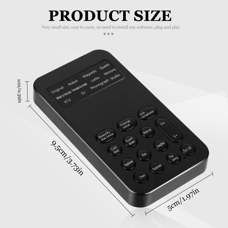 Voice Changer Scene Voice Change 8 Sound Effect Mini External Sound Card