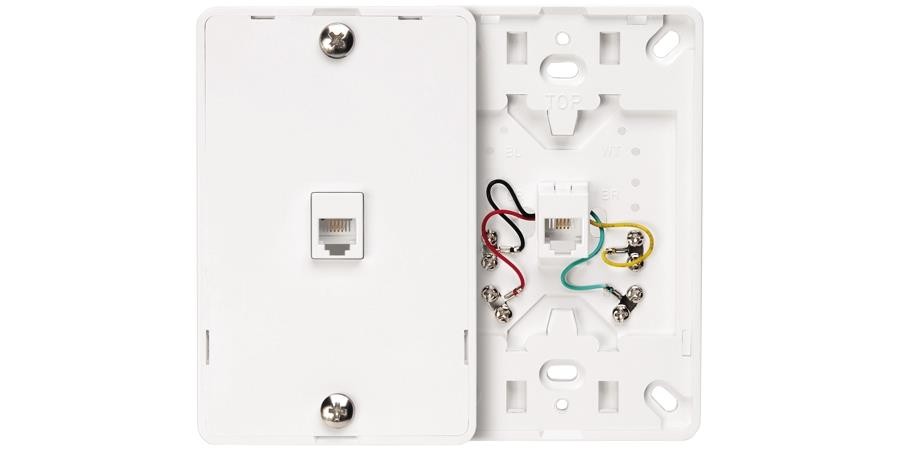 Leviton 61110-BW6 Extreme Quick Port Connector, White, 25-Pack