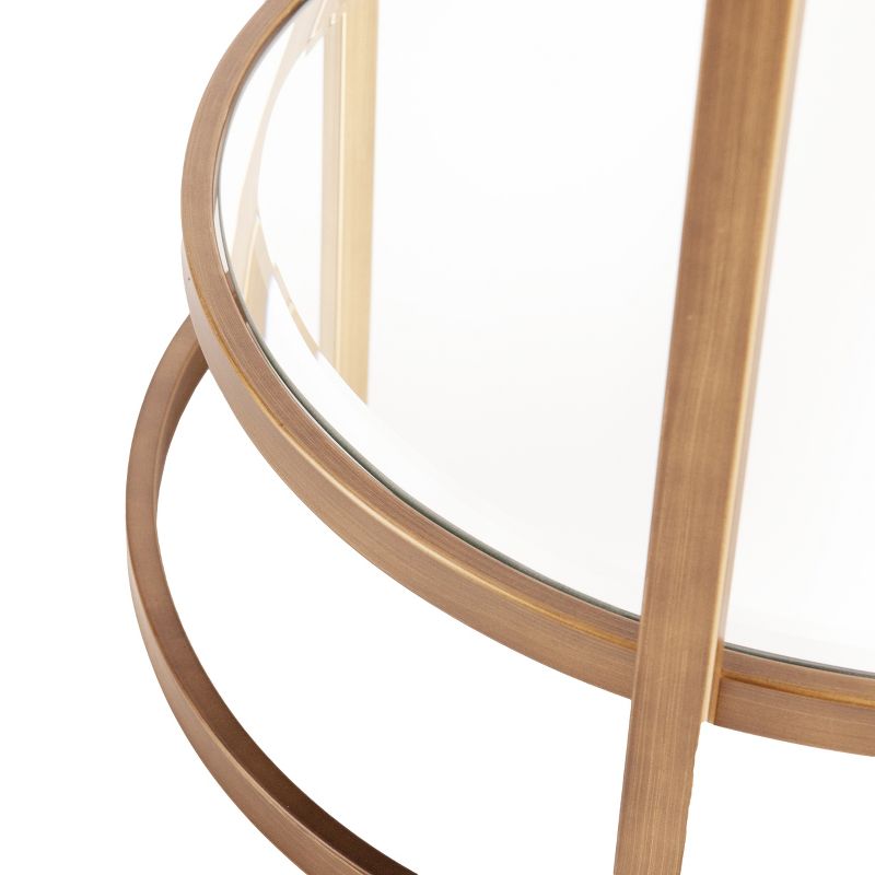 Gaynor Small Space Bar Table Gold - Aiden Lane