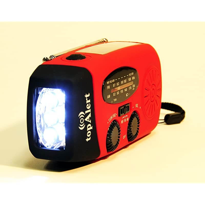 Version] 2-Pack HY-88WB Emergency Dynamo Solar Self Powered AM/FM/WB(NOAA) Radio, Stronger Replaceable 2000mAh Lithium-ion Battery, Flashlight, Charger for Smartphones and USB Devices