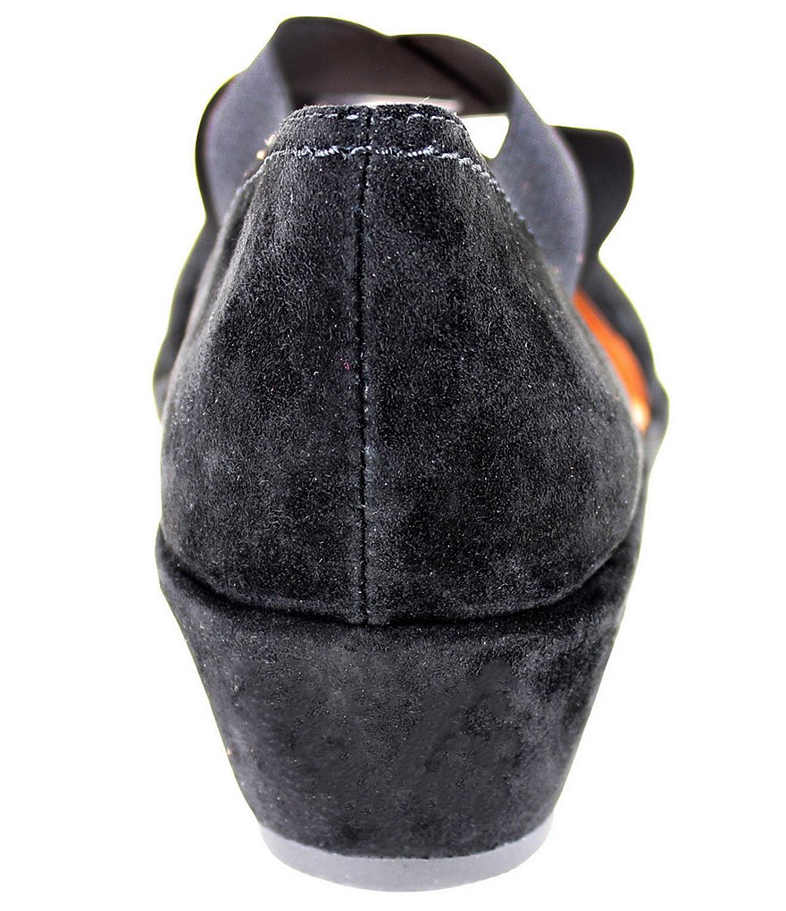 L'Amour Des Pieds Bane Suede Demi Wedge Slip-Ons