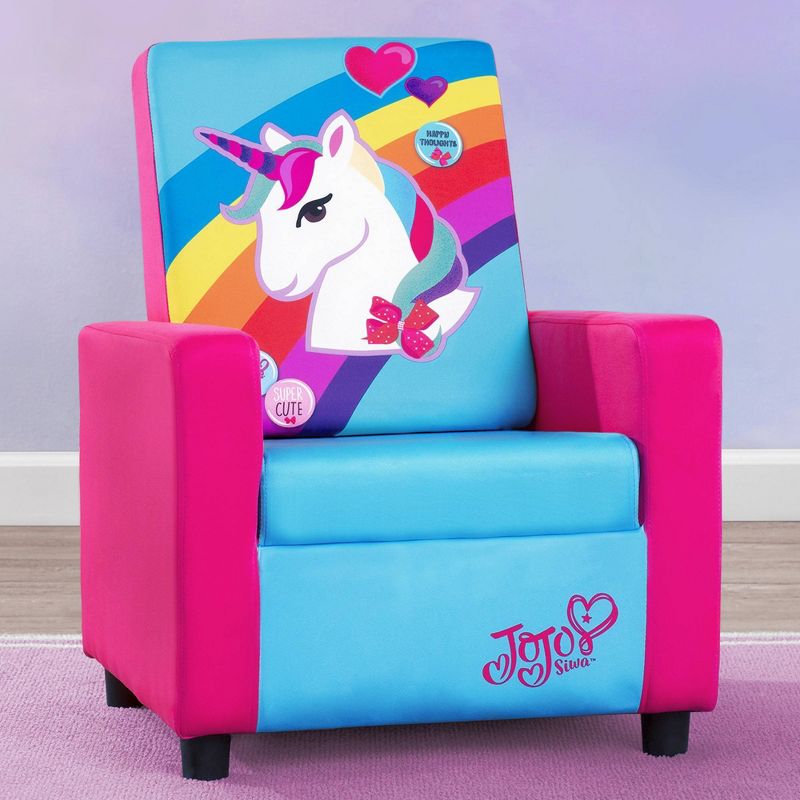JoJo Siwa Kids' High Back Upholstered Chair - Delta Children