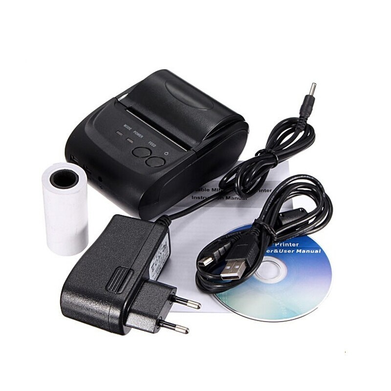 58mm Thermal Receipt Printer Portable Mini Wireless Thermal Printer USB Receipt Bill Ticket POS Printing for iOS Android Windows Compatible with ESC/POS/Star Print Commands Set