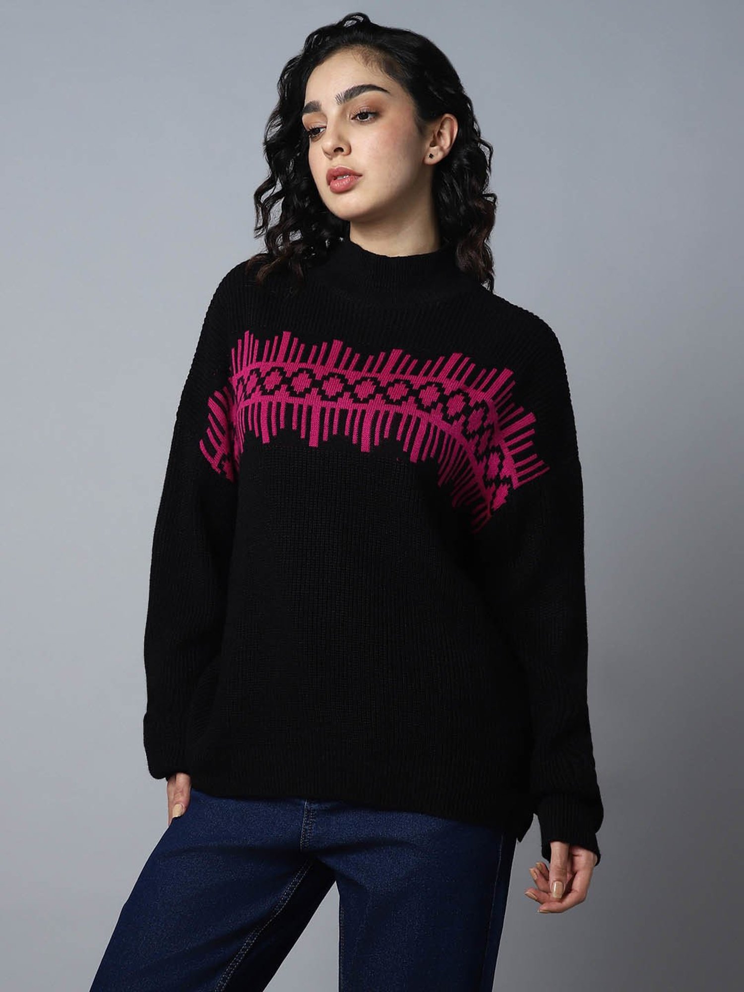High Star Black Sweater