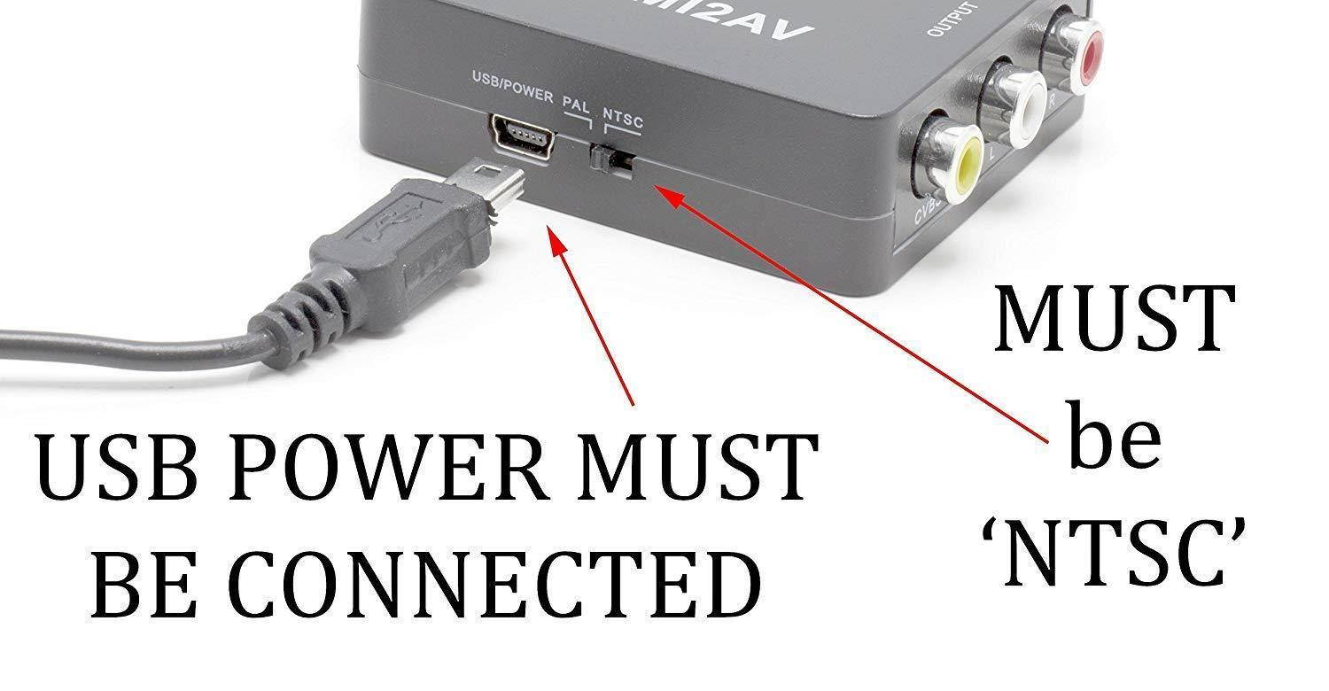 the cimple co  ntsc to pal converter kit | tv converter from pal to ntsc | bidirectional tv system converter adapter with two rca cables  white  does not convert actual dvd or vhs, only output