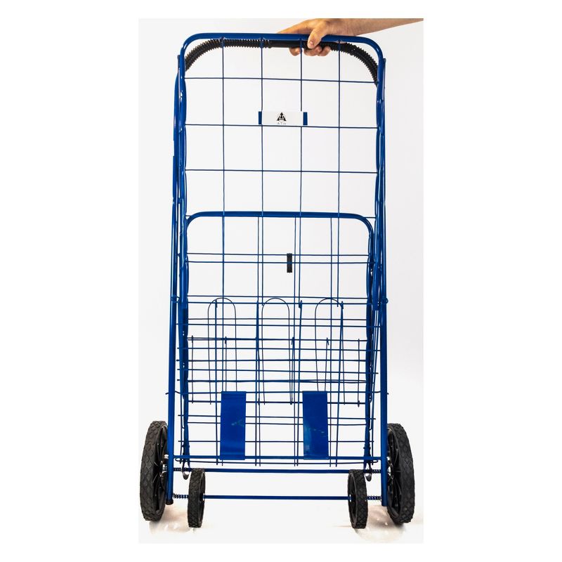 ATHome 43"X21"X3.5" Shopping Utility Storage Cart Blue