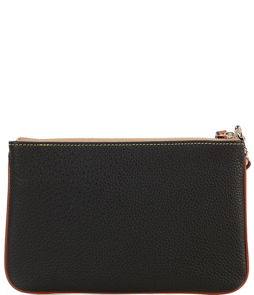 Dooney & Bourke Pebble Collection Large Leather Zippered Wristlet