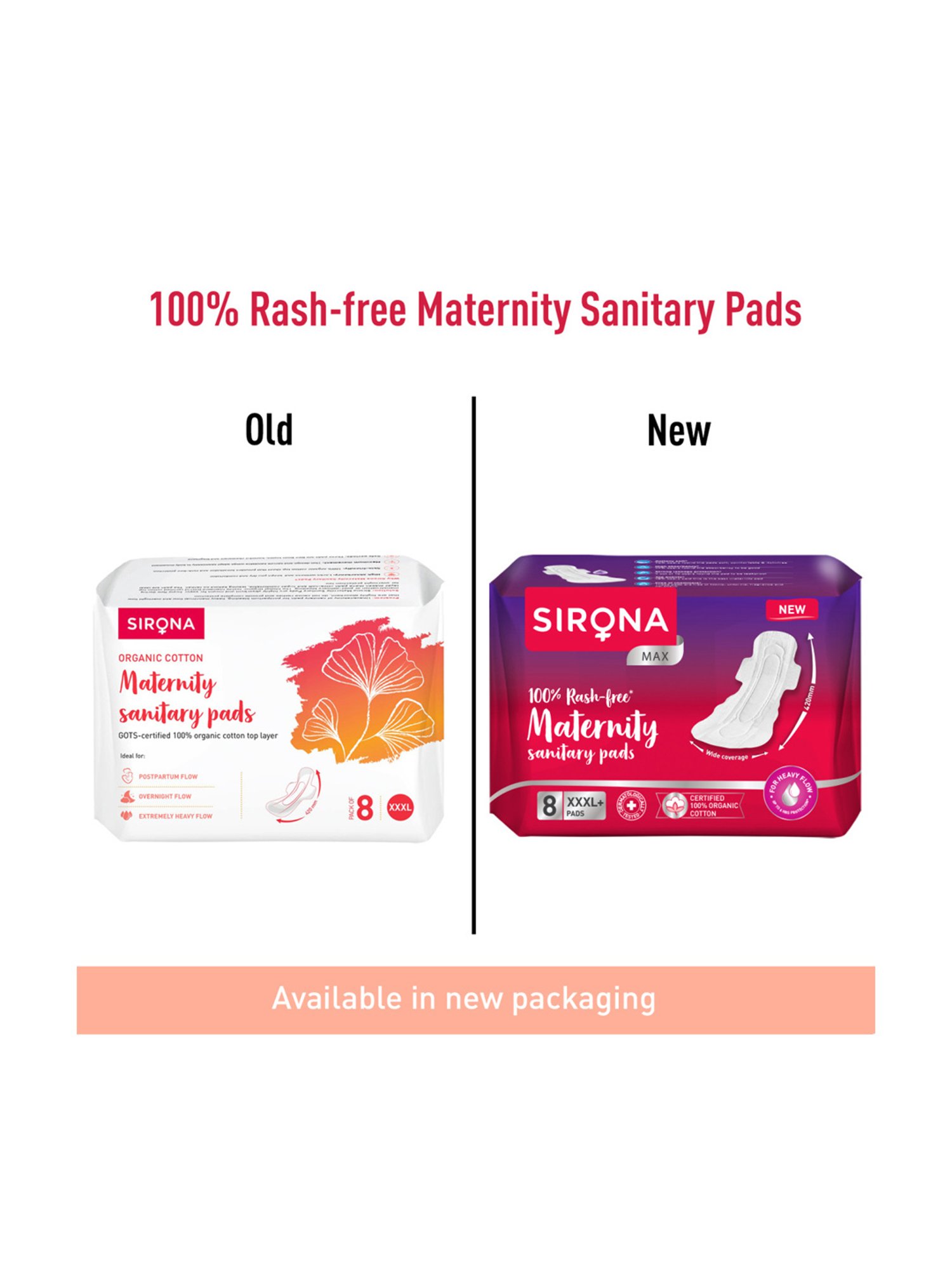 Sirona Natural Ultra Superr Soft Maternity Pads - 8 Pieces (420 mm)
