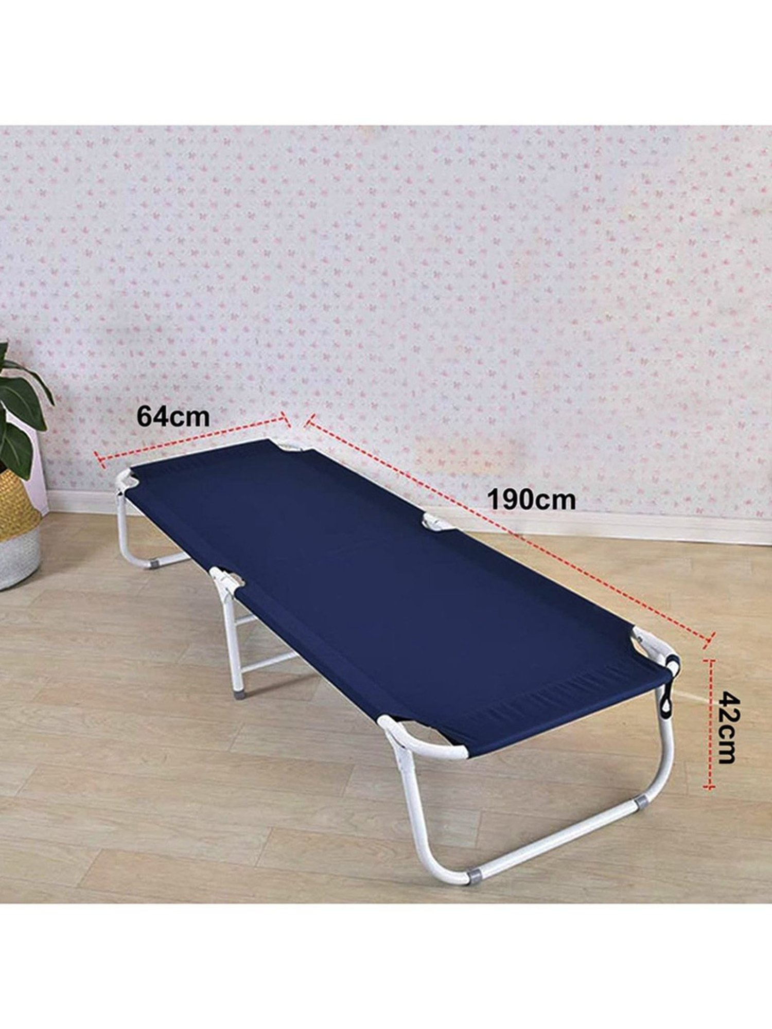 Vector X Foldable Bed Cloth for Camping Picnic and Outdoor (Blue) Size - 190x64 cm