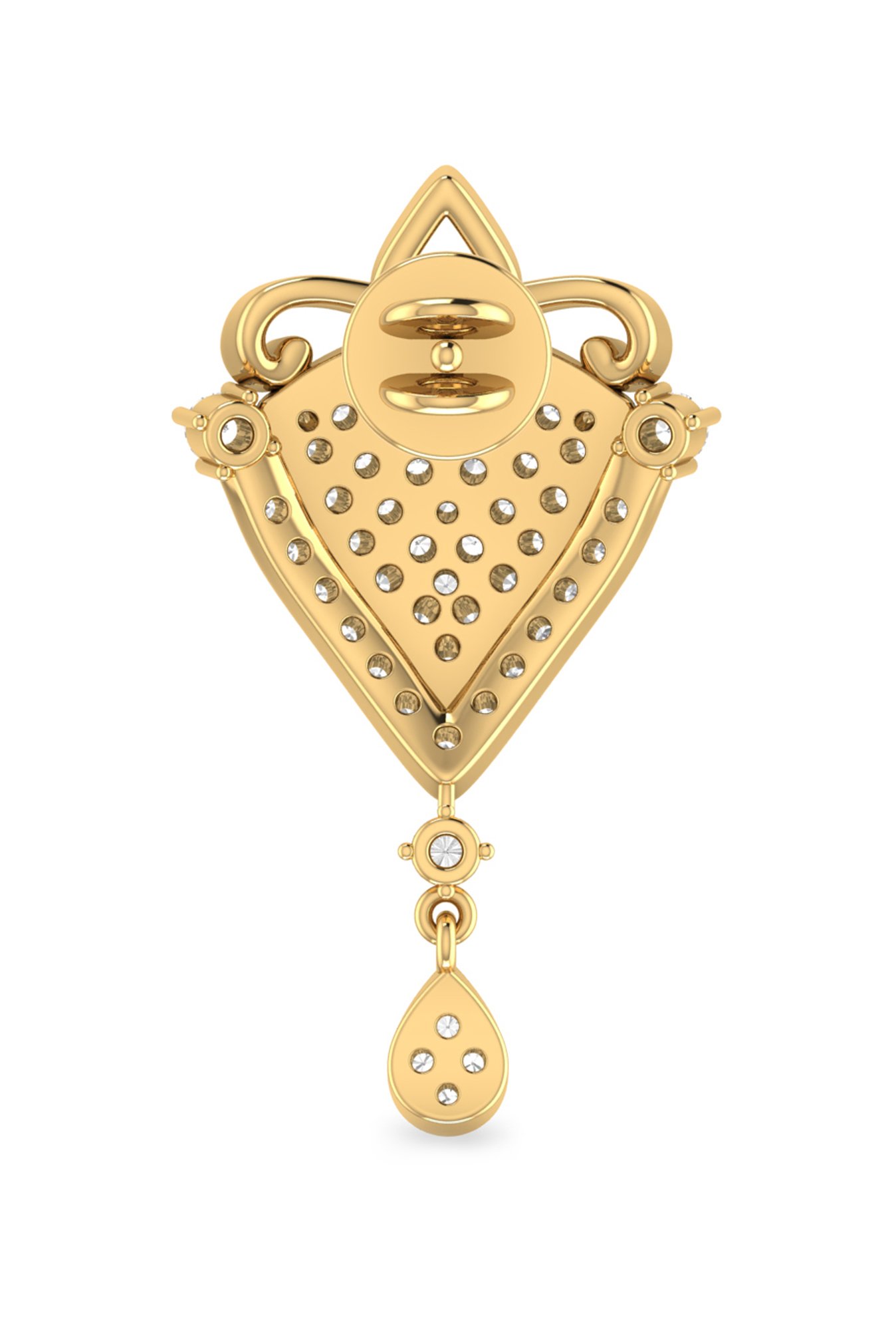 CKC Opulent Multi-Tiered Gold Jhumka Eardrops