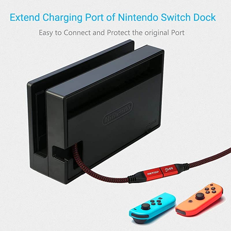 USB C Extension Cable Short2Pack USBC Male to Female Extender Braided Cord for Nintendo Switch MacBook Pro 78inch