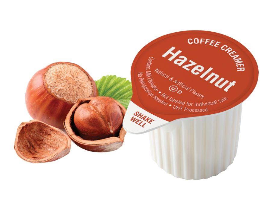 Executive Suite&reg; Hazelnut Liquid Coffee Creamers, 0.38 Oz, Box Of 48 Creamers