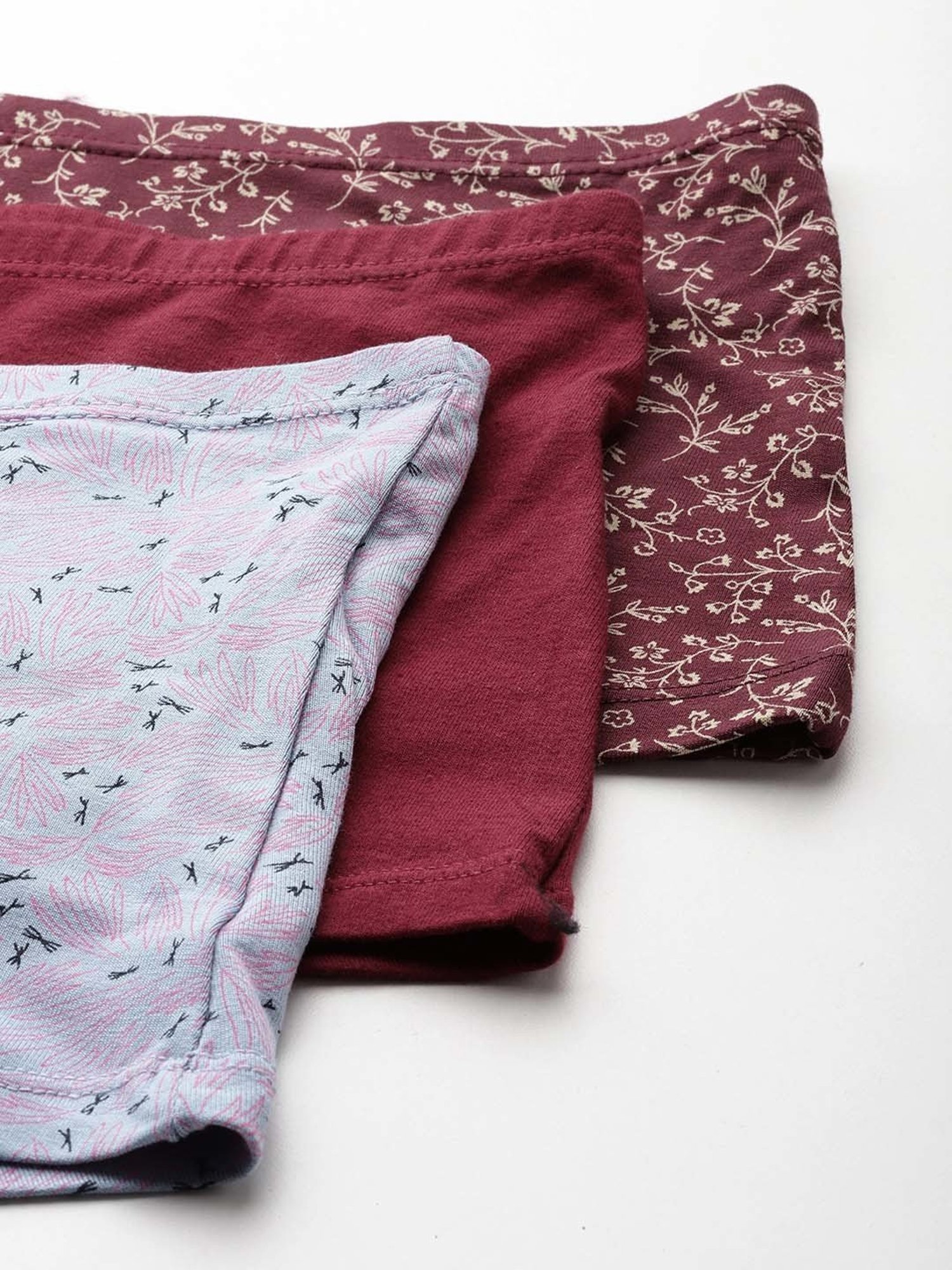 Leading Lady Multicolor Printed Boy Shorts - Pack of 3