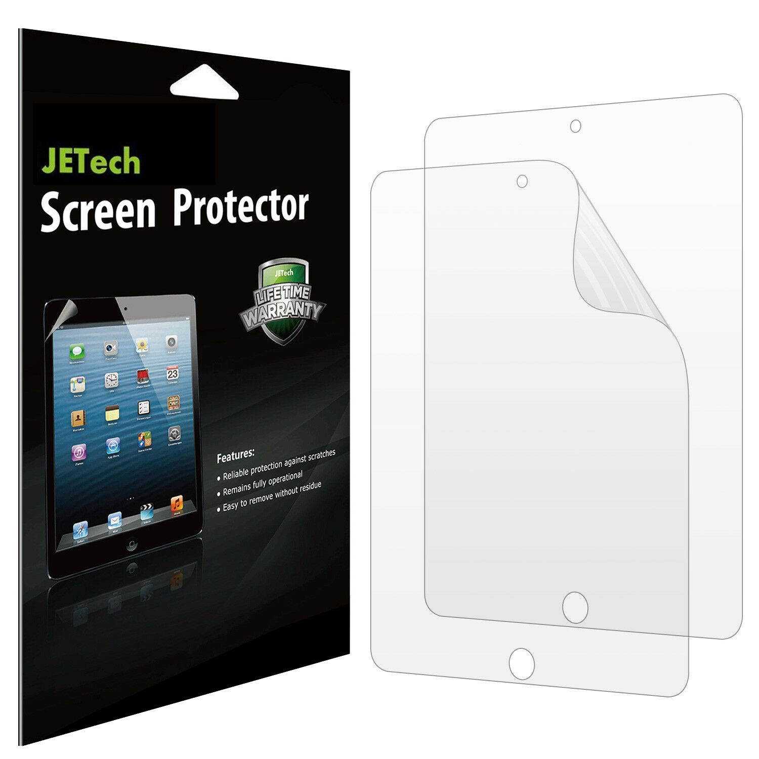 JETech Screen Protector for Apple iPad 2 3 4 (Old Versions) PET HD Film 2-Pack