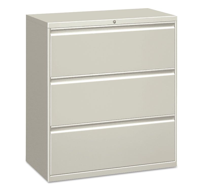 Alera Lateral File 3 Drawer 30w x 19.25d x 40.88h Light Gray LF3041LG