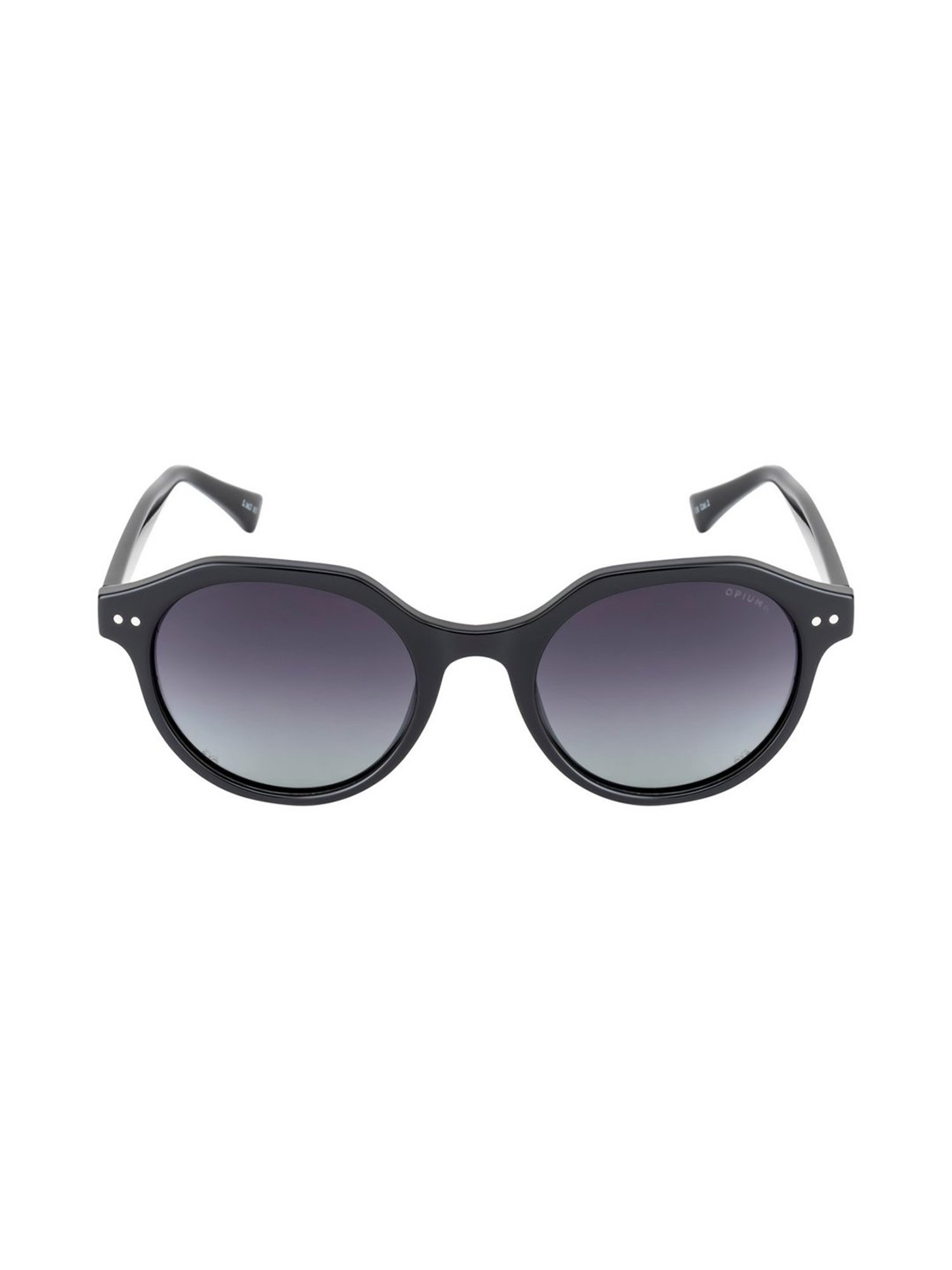 Opium OP-1874-C01 Grey Polarized Round Sunglasses