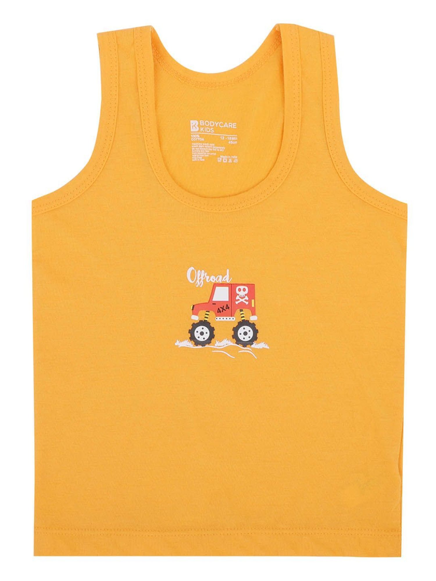 Bodycare Kids Assorted Printed Vest (Pack Of 6)